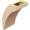 Ekena Millwork 5-inch W x 6-inch D x 10-inch H Thorton Rough Cedar Woodgrain TimberThane Knee Brace, Primed BRCUR05X06X10THRRCPR - alternate 3
